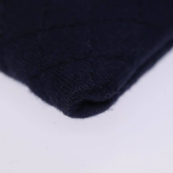 CHANEL Chain Pouch Canvas Navy CC Auth 74394 - Picture 15 of 16